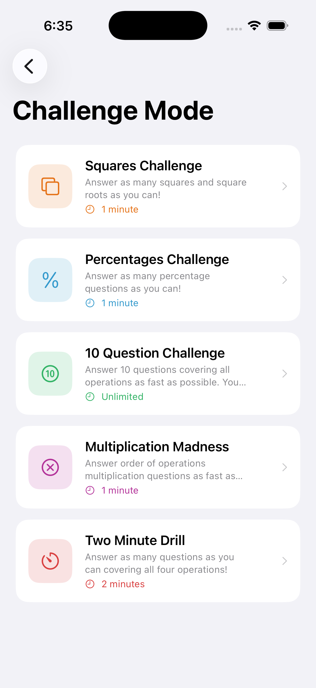 Math Flashcards