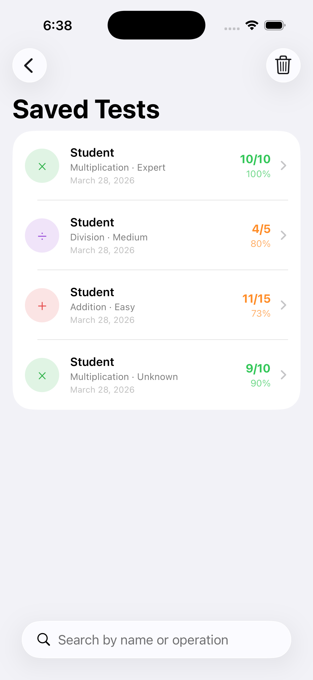 Math Flashcards