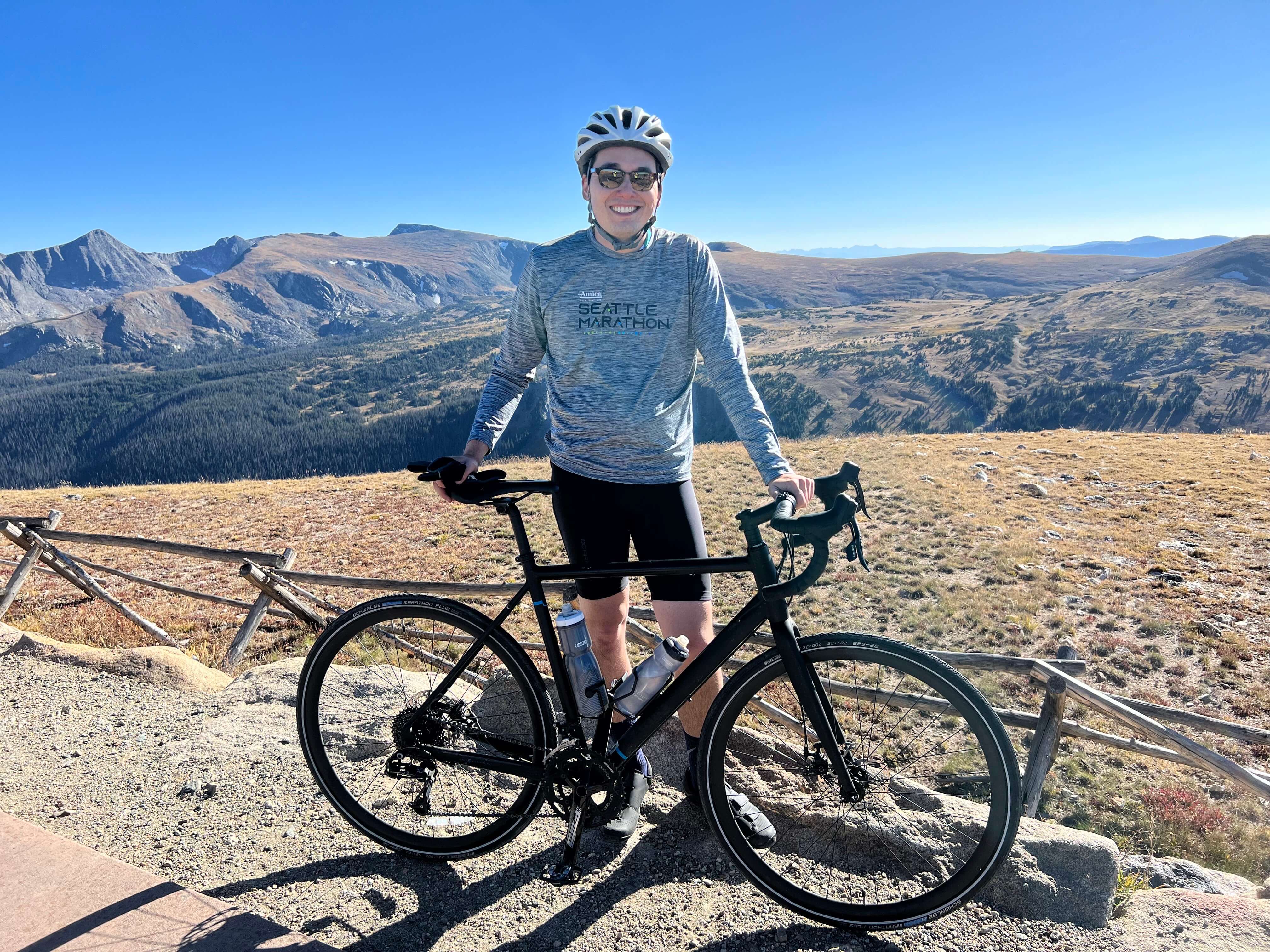 Joey with his Bike